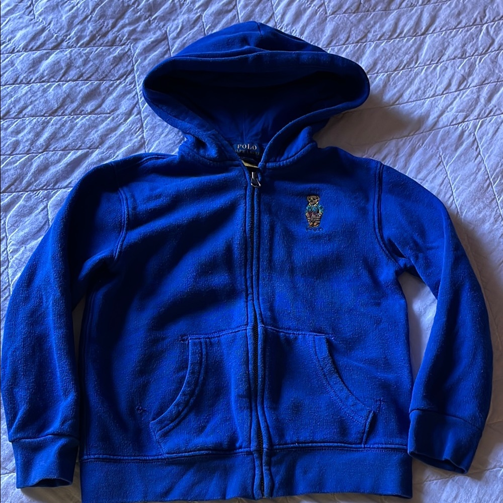 Polo by Ralph Lauren Blue Hooded Sweatshirt